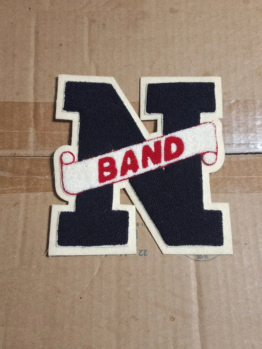 vintage letter N BAND jacket patch
